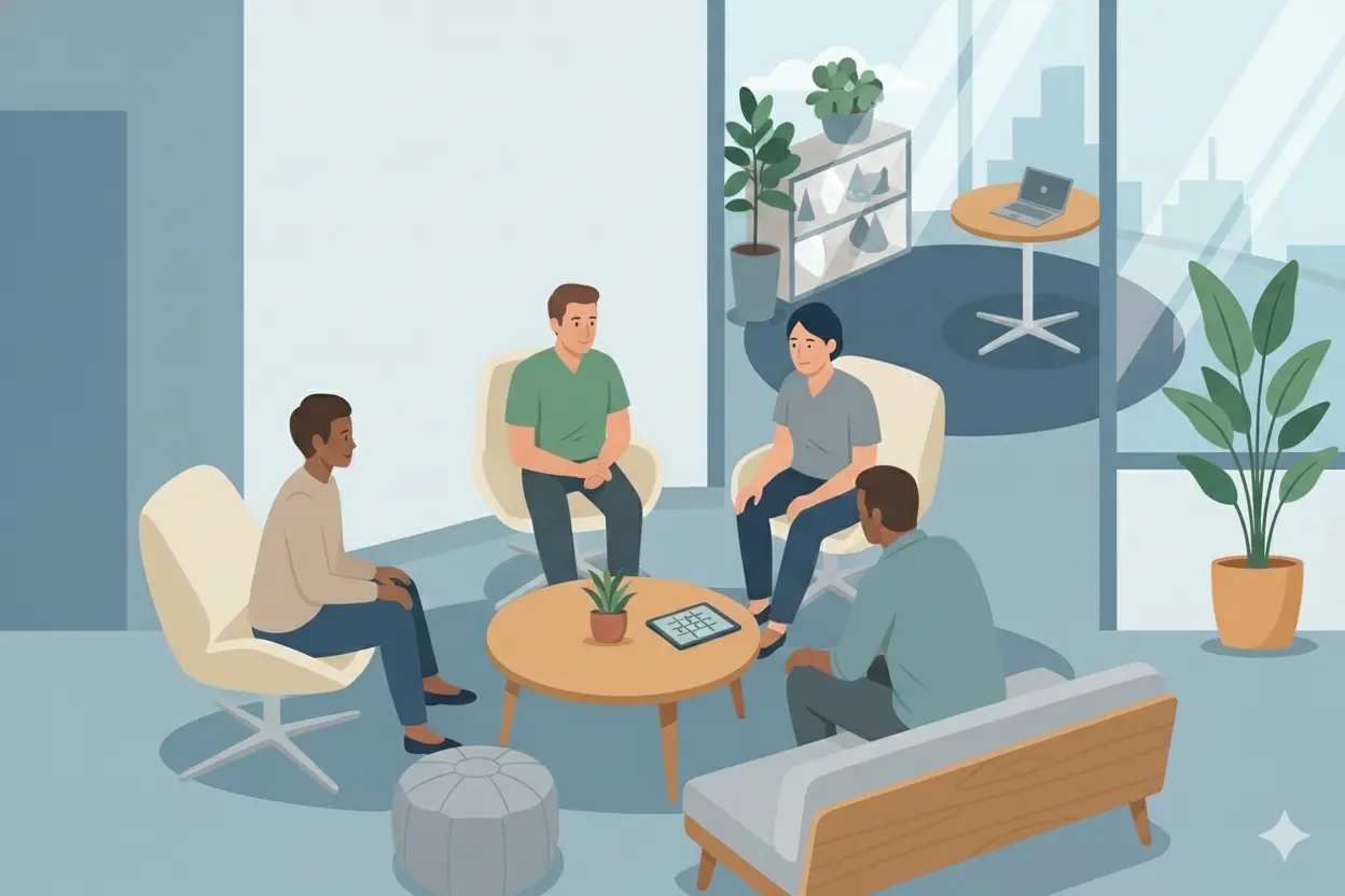 Professional team collaboration